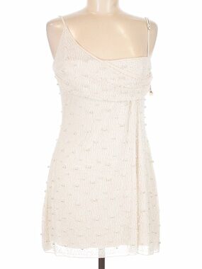 Oh Polly Soho embellished asymmetric corset mini dress in ivory 8